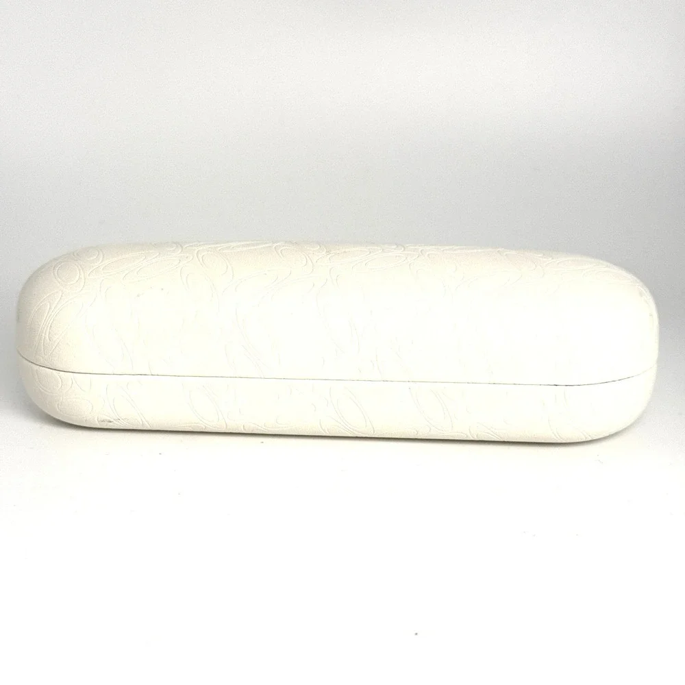 Oakley Sunglasses Hard Case White Embossed Logo Large Clamshell Eyewear‎